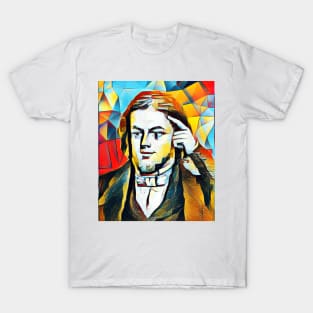 Rufus Wilmot Griswold Abstract Portrait | Rufus Wilmot Griswold Artwork 2 T-Shirt